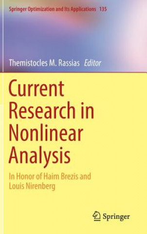 Kniha Current Research in Nonlinear Analysis Themistocles M. Rassias