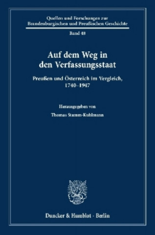Könyv Auf dem Weg in den Verfassungsstaat. Thomas Stamm-Kuhlmann