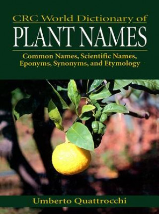 Carte CRC World Dictionary of Plant Names Umberto Quattrocchi