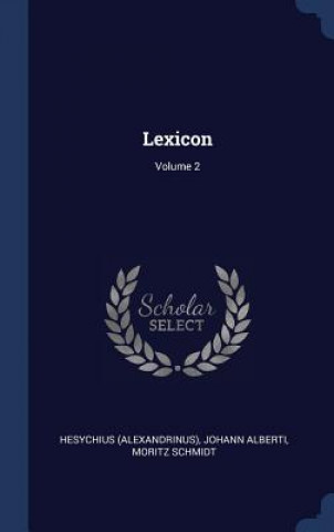 Book LEXICON; VOLUME 2 HESY ALEXANDRINUS