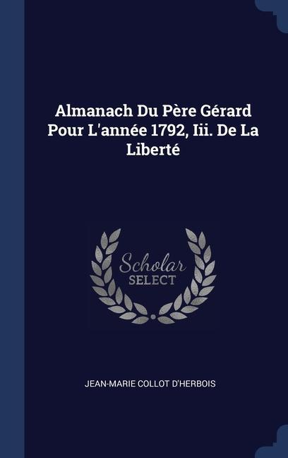 Carte ALMANACH DU P RE G RARD POUR L'ANN E 179 JEAN-MARI D'HERBOIS