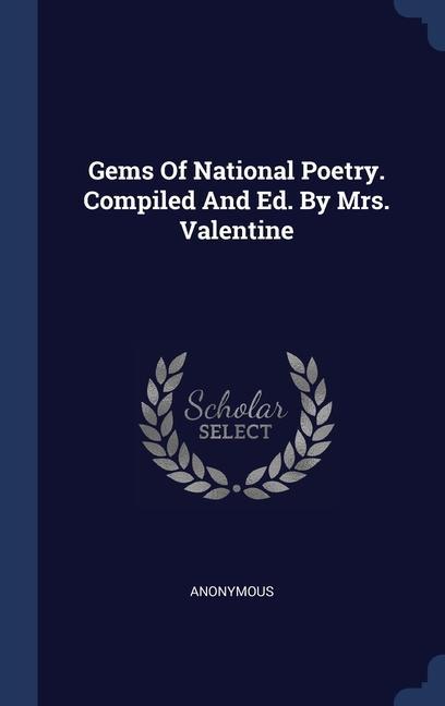 Kniha GEMS OF NATIONAL POETRY. COMPILED AND ED 