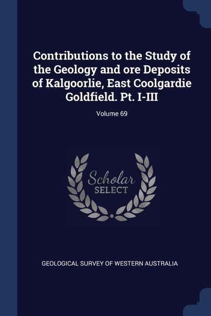 Carte CONTRIBUTIONS TO THE STUDY OF THE GEOLOG GEOLOGICAL SURVEY OF