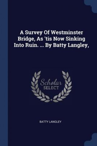 Könyv A SURVEY OF WESTMINSTER BRIDGE, AS 'TIS BATTY LANGLEY