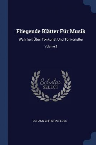 Carte Fliegende Blatter Fur Musik Johann Christian Lobe