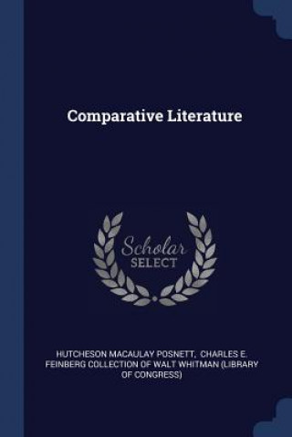 Kniha COMPARATIVE LITERATURE HUTCHESON M POSNETT