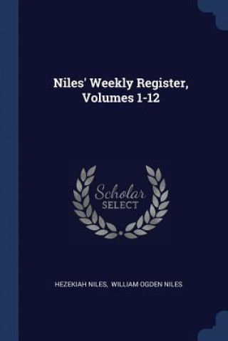 Carte Niles' Weekly Register, Volumes 1-12 Hezekiah Niles