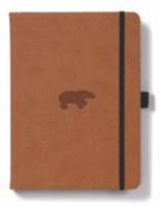 Kniha Dingbats A5+ Wildlife Brown Bear Notebook - Lined 