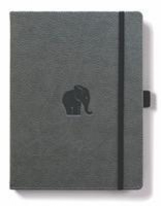 Carte Dingbats A4+ Wildlife Grey Elephant Notebook - Lined 