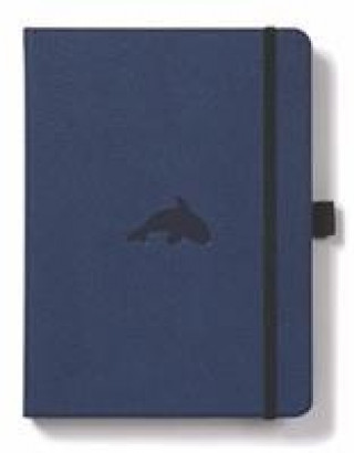 Book Dingbats A5+ Wildlife Blue Whale Notebook - Dotted 