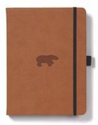 Книга Dingbats A5+ Wildlife Brown Bear Notebook - Dotted 
