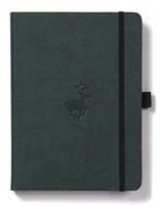 Book Dingbats A4+ Wildlife Green Deer Notebook - Dotted 