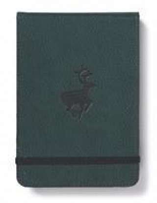 Carte Dingbats A6+ Wildlife Green Deer Reporter Notebook - Dotted 