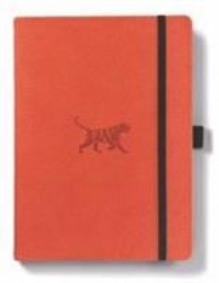 Book Dingbats A5+ Wildlife Orange Tiger Notebook - Lined 