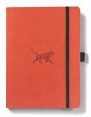 Kniha Dingbats A5+ Wildlife Orange Tiger Notebook - Graph 