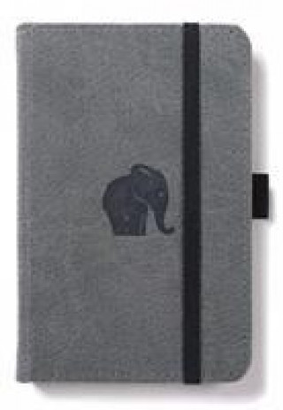 Könyv Dingbats A6 Pocket Wildlife Grey Elephant Notebook - Lined 