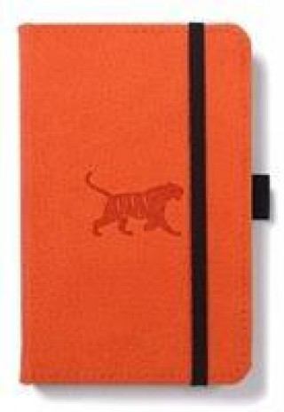 Książka Dingbats A6 Pocket Wildlife Orange Tiger Notebook - Plain 