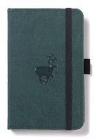 Книга Dingbats A6 Pocket Wildlife Green Deer Notebook - Dotted 