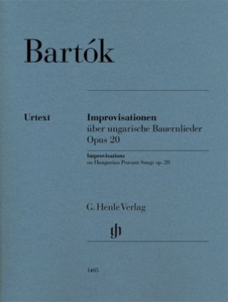 Materiale tipărite Improvisationen über ungarische Bauernlieder op. 20, Klavier zu zwei Händen Béla Bartók
