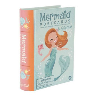 Papírszerek Mermaid Postcards/Mořská panna - přání + gelové pero 