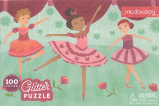 Hra/Hračka Glitter Puzzle:Ballerinas/Puzzle s glitry: Baletky (100 dílků) 