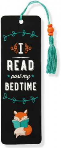 Carte I Read Past My Bedtime Beaded Bookmark 