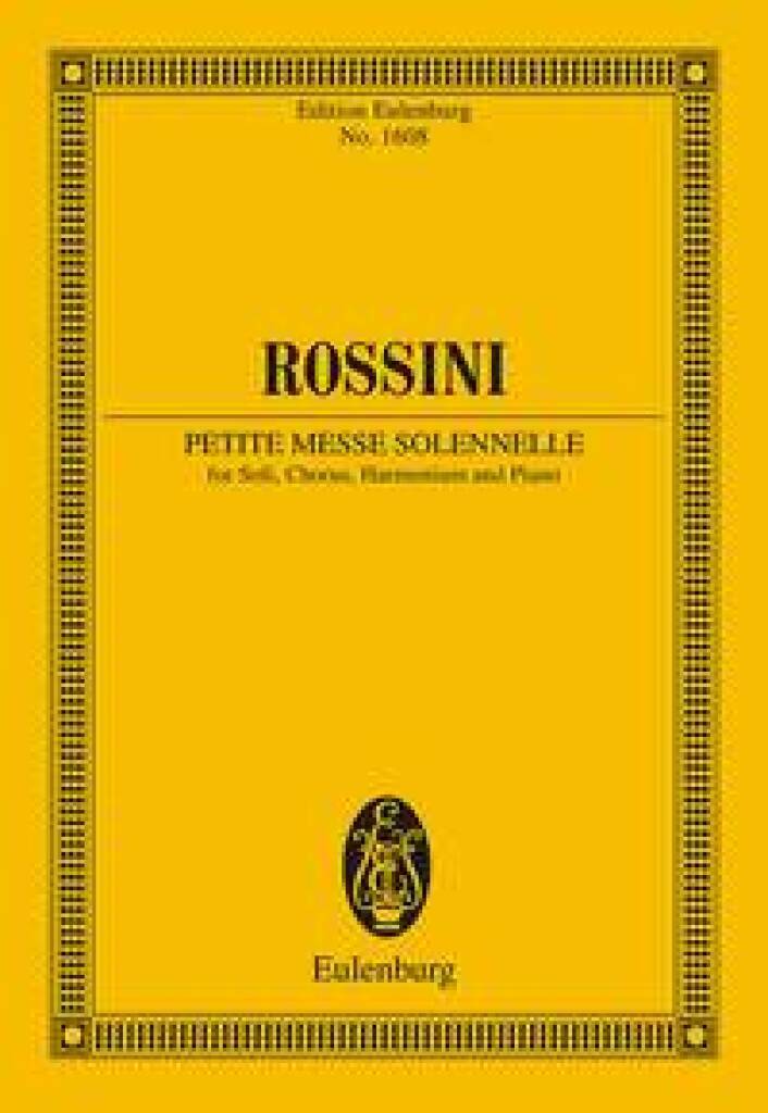 Knjiga Petite Messe Solennelle GIOACHINO ROSSINI