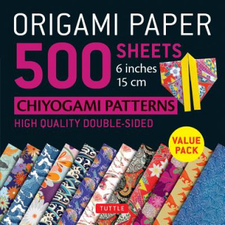 Книга Origami Paper 500 sheets Chiyogami Patterns Tuttle Publishing