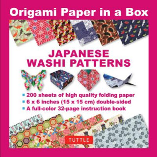 Carte Origami Paper in a Box - Japanese Washi Patterns 200 sheets Tuttle Publishing