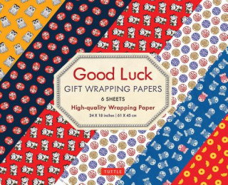 Carte Good Luck Gift Wrapping Papers - 6 Sheets Tuttle Publishing