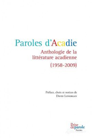 Book Paroles d'Acadie Lonergan