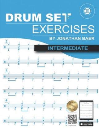 Kniha Intermediate Drum Set Exercises Jonathan Baer