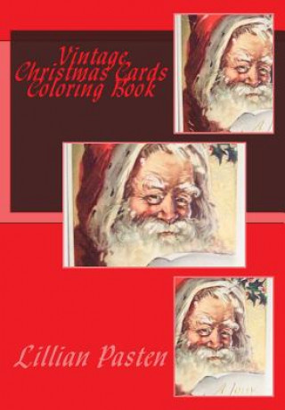 Kniha Vintage Christmas Cards Coloring Book Lillian Pasten