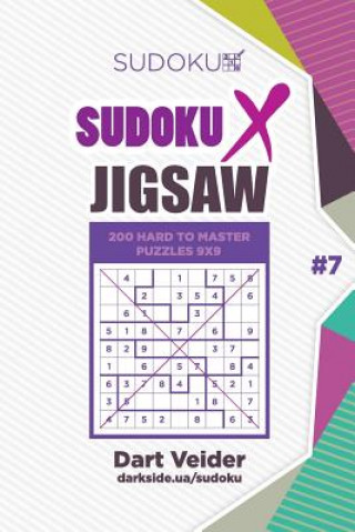 Książka Sudoku X Jigsaw - 200 Hard to Master Puzzles 9x9 (Volume 7) Dart Veider