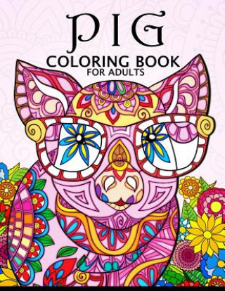 Kniha PIG COLORING BOOK FOR ADULTS Balloon Publishing