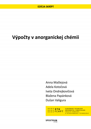 Carte Výpočty v anorganickej chémii Anna Mašlejová