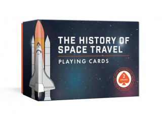 Joc / Jucărie History of Space Travel Playing Card Set Pop Chart Lab