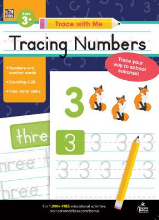 Boek Trace with Me Tracing Numbers Thinking Kids