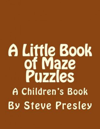 Kniha A Little Book of Maze Puzzles: A Children's Book Steve Presley