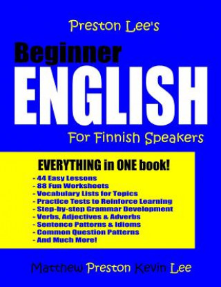 Kniha Preston Lee's Beginner English For Finnish Speakers Kevin Lee