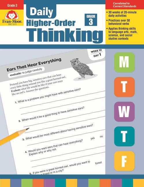 Carte Daily Higher-Order Thinking, Grade 3 Evan-Moor Educational Publishers