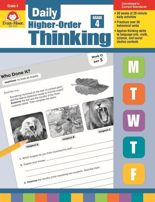 Carte Daily Higher-Order Thinking, Grade 4 Evan-Moor Educational Publishers