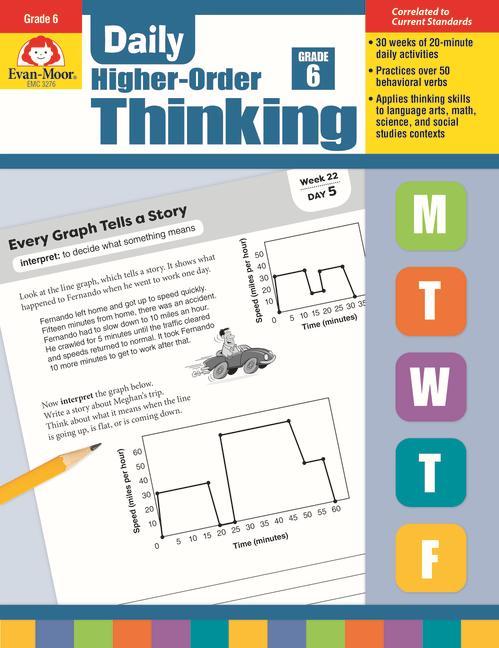 Carte Daily Higher-Order Thinking, Grade 6 Evan-Moor Educational Publishers