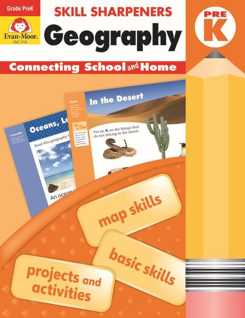 Könyv Skill Sharpeners Geography, Grade Prek Evan-Moor Educational Publishers