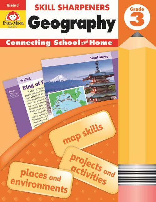 Book Skill Sharpeners Geography, Grade 3 Evan-Moor Educational Publishers