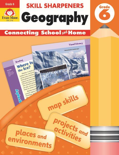 Libro Skill Sharpeners Geography, Grade 6 Evan-Moor Educational Publishers