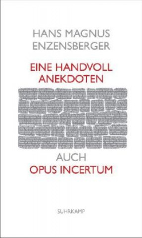 Książka Eine Handvoll Anekdoten Hans Magnus Enzensberger