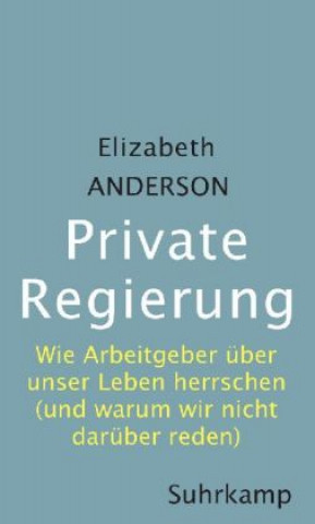 Książka Private Regierung Elizabeth Anderson