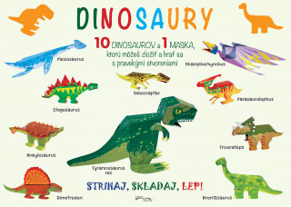 Książka Strihaj, skladaj, lep! Dinosaury 