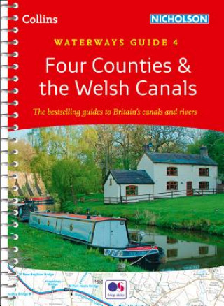 Kniha Four Counties and the Welsh Canals Collins Maps
